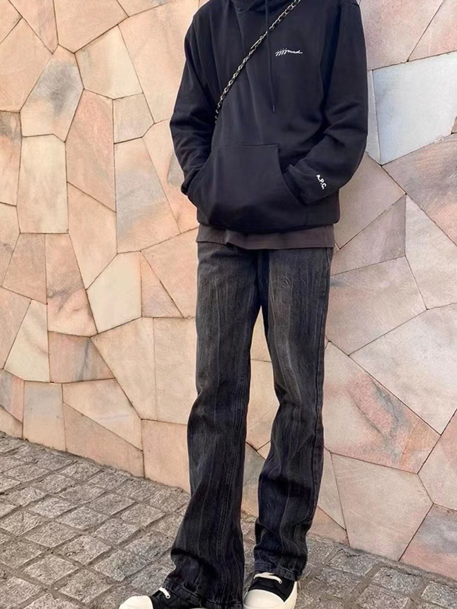 Original Vintage Washed Jeans Men Flare Jeans for Men Vibe Denim jeans Fashion Loose Men Hiphop Streetwear Kenijima Loose Causal jeans, Black
Original Vintage Washed Jeans Men Flare Jeans for Men Vibe Denim jeans Fashion Loose Men Hiphop Streetwear Kenijima Loose Causal jeans, Black