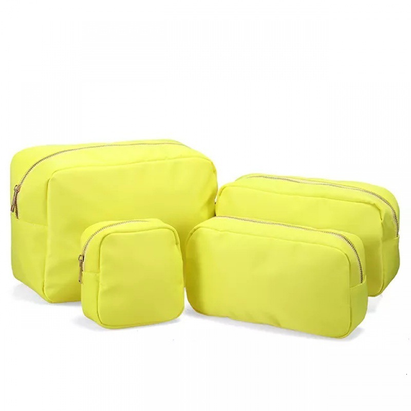 Cosmetic Bags Cases Large Nylon Pouch | Waterproof Toiletry Makeup Bag Glitter Varsity Letter Chenille 230329