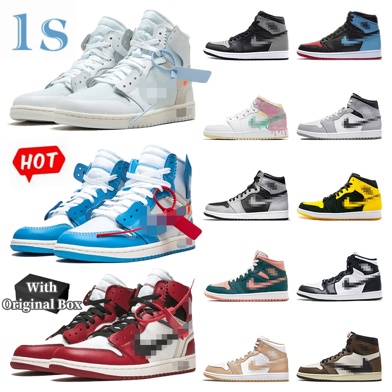 Jordens 1 University Blue High Basketball Shoes Jumpman 1s Dark Mocha UNC Light Smoke Grey Hyper Chicago Patent Bred Royal Toe Men Women Trainers Sneakers 36-46, 28
Jordens 1 University Blue High Basketball Shoes Jumpman 1s Dark Mocha UNC Light Smoke Grey Hyper Chicago Patent Bred Royal Toe Men Women Trainers Sneakers 36-46, 28