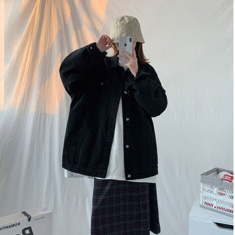 Women's Jackets Deeptown Denim Jackets Women Y2k Streetwear Coat Harajuku Fashion White Jean Jacket Female Casual Korean Style Tops Oversized 230