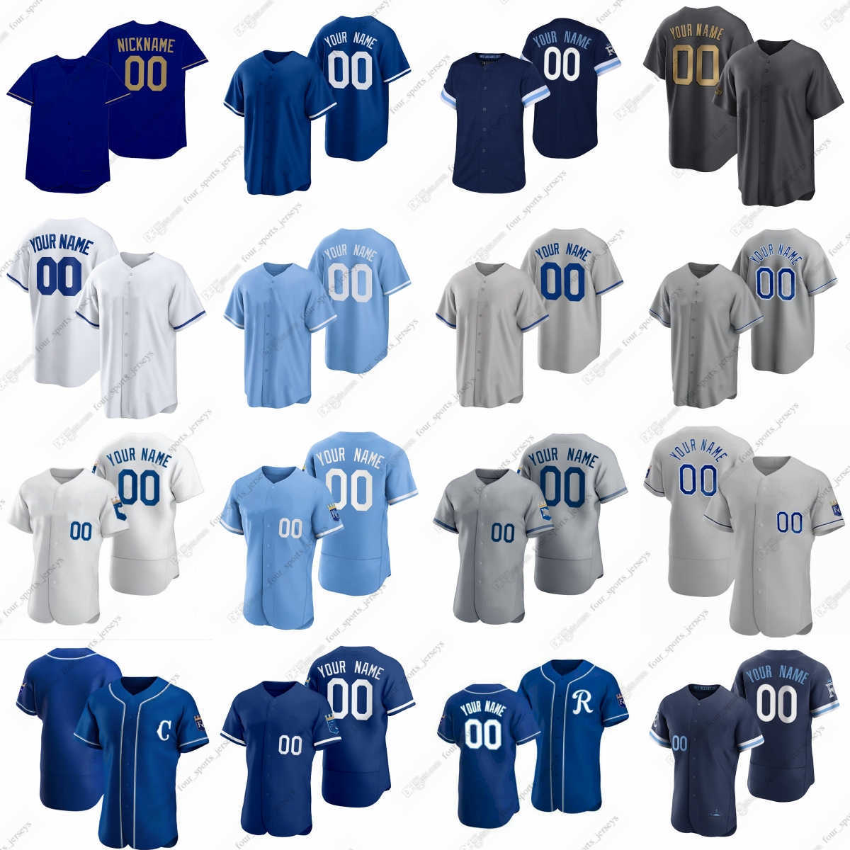 2023 Custom Royals Baseball Jerseys Witt Jr Brett Perez Jackson Staumont Fermin Dozier Duffy Lopez Massey Pasquantino Bradley Jr. Isbel Melendez Olivares Reyes, Men sizes--6xl
2023 Custom Royals Baseball Jerseys Witt Jr Brett Perez Jackson Staumont Fermin Dozier Duffy Lopez Massey Pasquantino Bradley Jr. Isbel Melendez Olivares Reyes, Men sizes--6xl