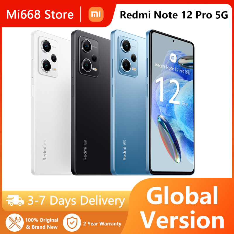 Global Version Xiaomi Redmi Note 12 Pro 5g Smartphone NFC 6.67 Inch 120hz AMOLED Screen MTK1080 67w Turbo Charge 5000mAh
Global Version Xiaomi Redmi Note 12 Pro 5g Smartphone NFC 6.67 Inch 120hz AMOLED Screen MTK1080 67w Turbo Charge 5000mAh