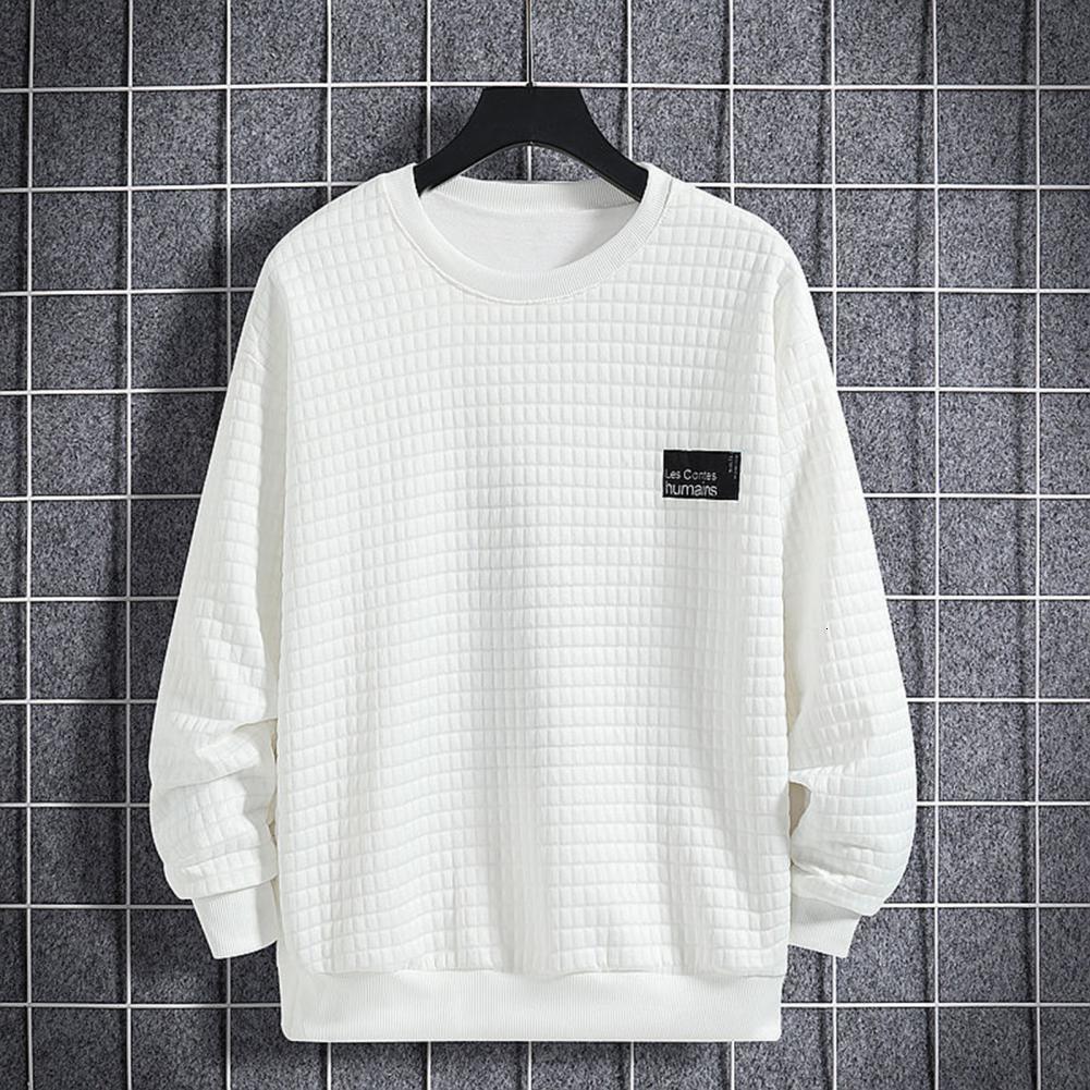 Men's Tracksuits Autumn Men Sportswear Set Men Top Pants Solid Color Loose Round Neck Drawstring Two Piece Set Classic Men Sweatshirt Sweatpants 