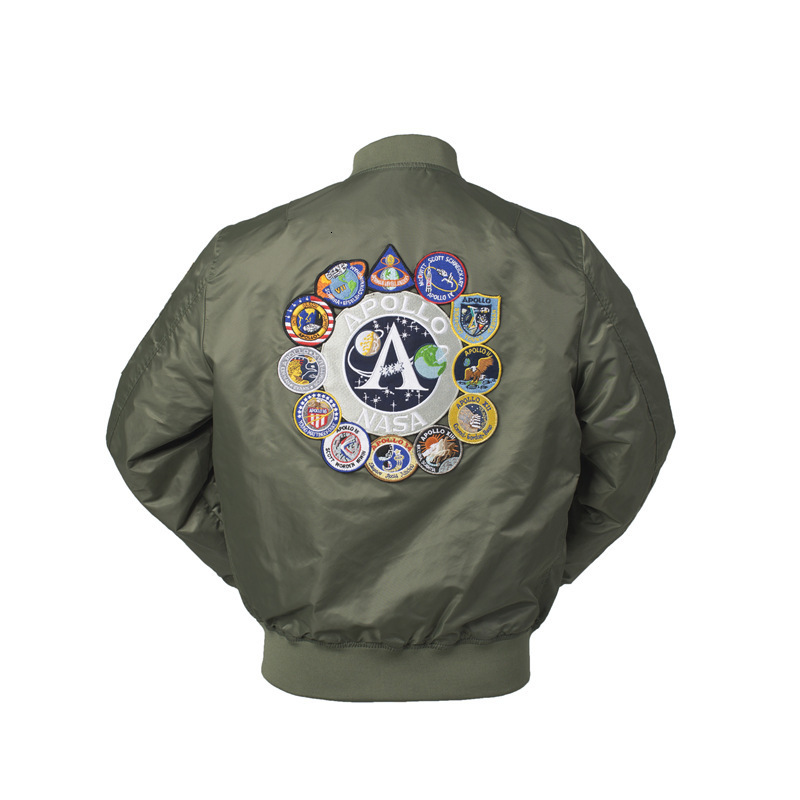 Mens Jackets Apollo Winter Thick US air force pilot flight bomber jacket ma1 reversible padding custom available oem factory puffer for me 221006