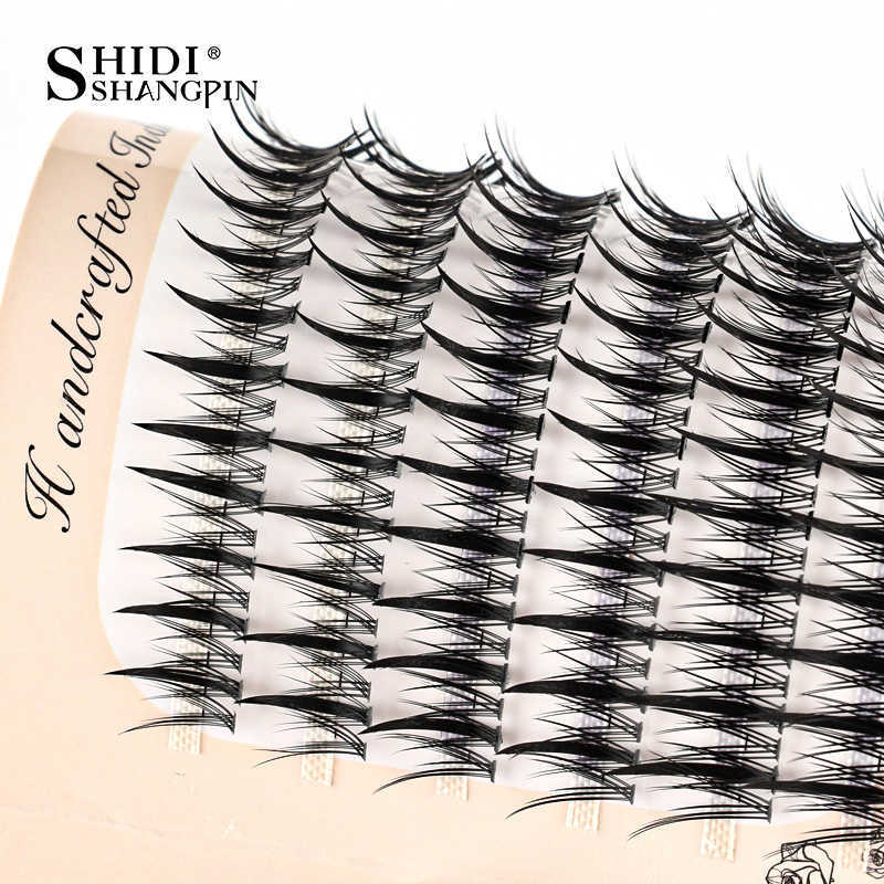 3 PCFalse Eyelashes 246 Bundles Professional Makeup Individual Lashes Cluster Spikes Lash Wispy Premade Russian Natural Fluffy False Eyelashes Z0428