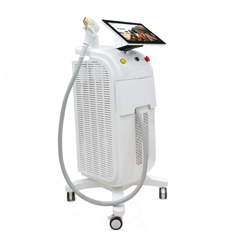 755nm 808nm 1064nm Diode Laser Hair Remove 1200w 1600w Diode Laser 808 Hair Removal Ice Titanium Upgrade Soprano Laser Depilation Skin Smoothing Machi