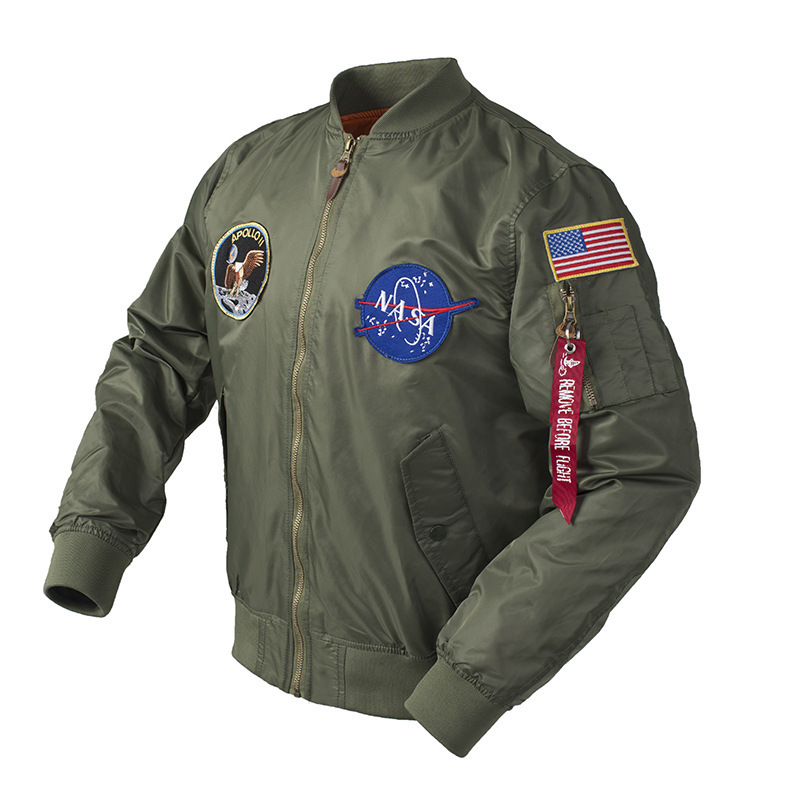 Mens Jackets Apollo Winter Thick US air force pilot flight bomber jacket ma1 reversible padding custom available oem factory puffer for me 221006
