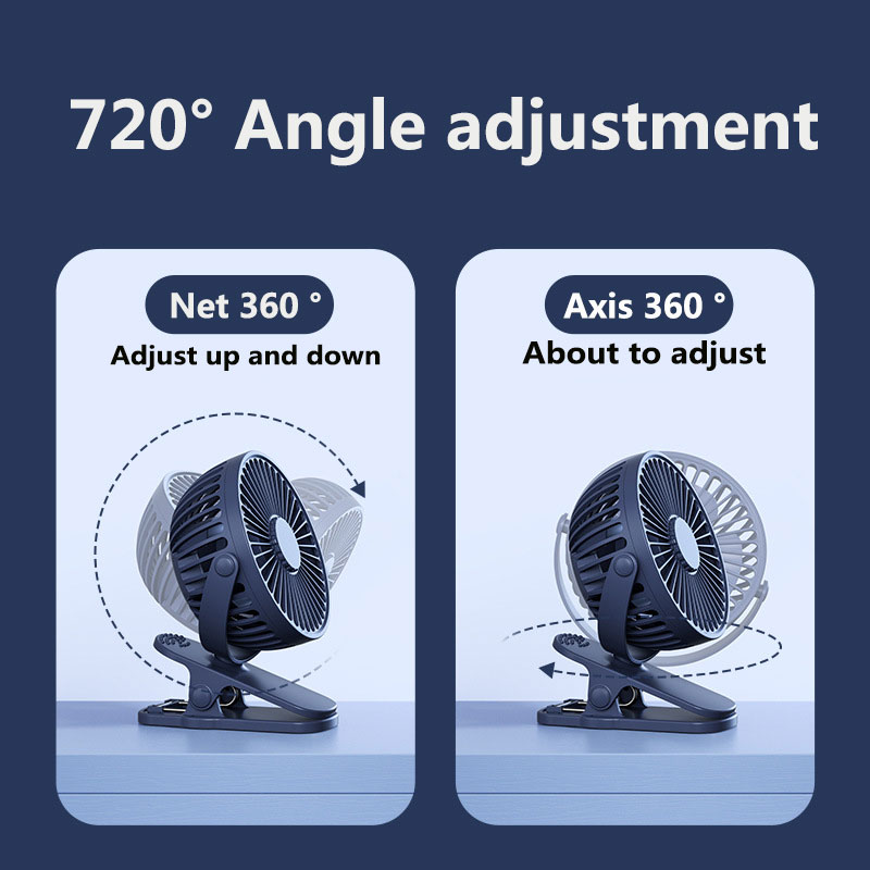 USB Mini Wind Power Handheld Clip Fan Portable Rechargeable Fan High Quality Student Fan Small Cooling Ventilador