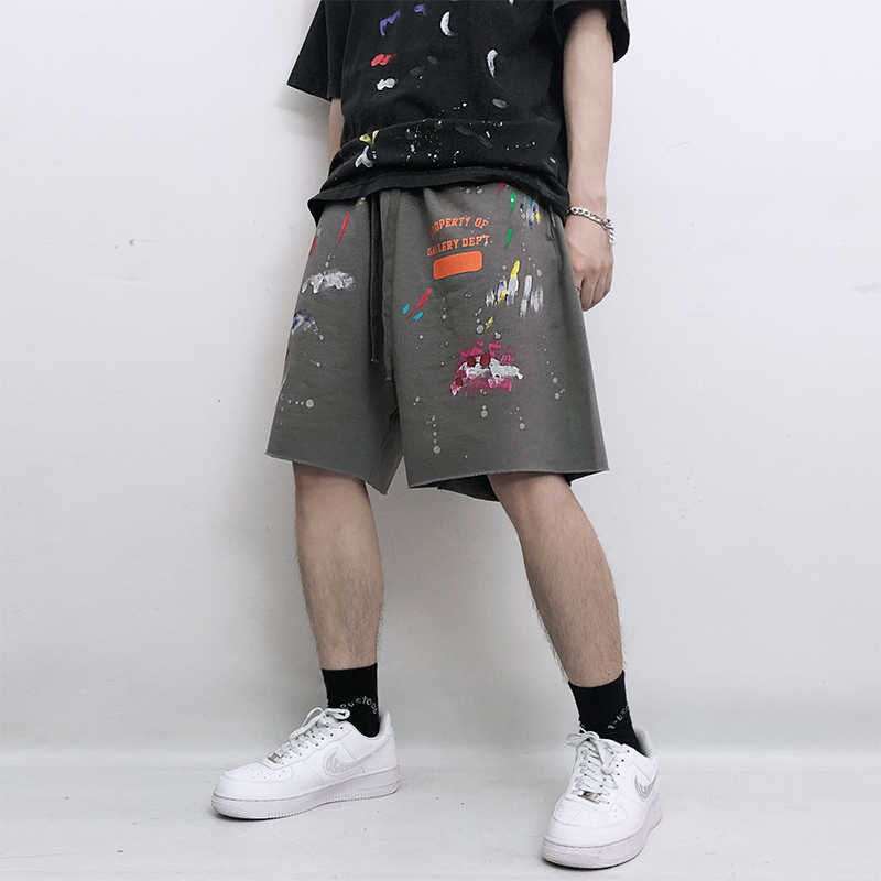 Designer Clothing Fashion pant Galleryes Depts Hand-painted Graffiti Speckled Ink Curled Edge Damaged Shorts High Street Hip Hop Loose Men's Women's Capris Trendy, Army green
Designer Clothing Fashion pant Galleryes Depts Hand-painted Graffiti Speckled Ink Curled Edge Damaged Shorts High Street Hip Hop Loose Men's Women's Capris Trendy, Army green