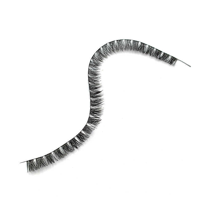 3 PCFalse Eyelashes Hand Made Eyelash Extension Segmented Lashes Dramatic Lash Bundles Soft Ribbon Strip Eyelashes Makeup transparent terrier Lashes Z