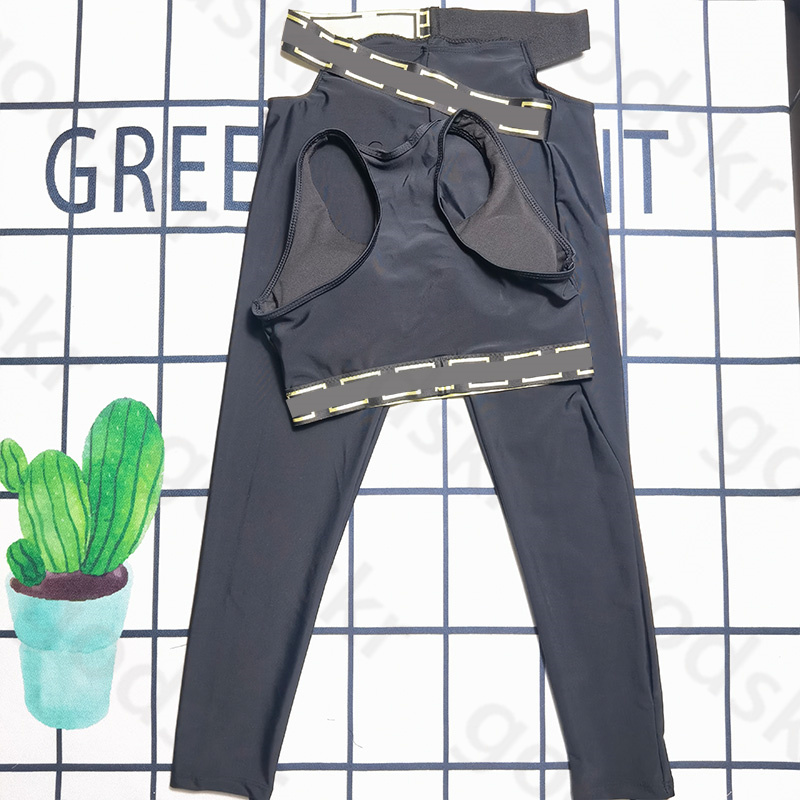 Camisole Sports Vest Leggings Women Print Stretch Sweatpants Arc Tracksuits Fitness Align Pant Sportwear Tracksuit