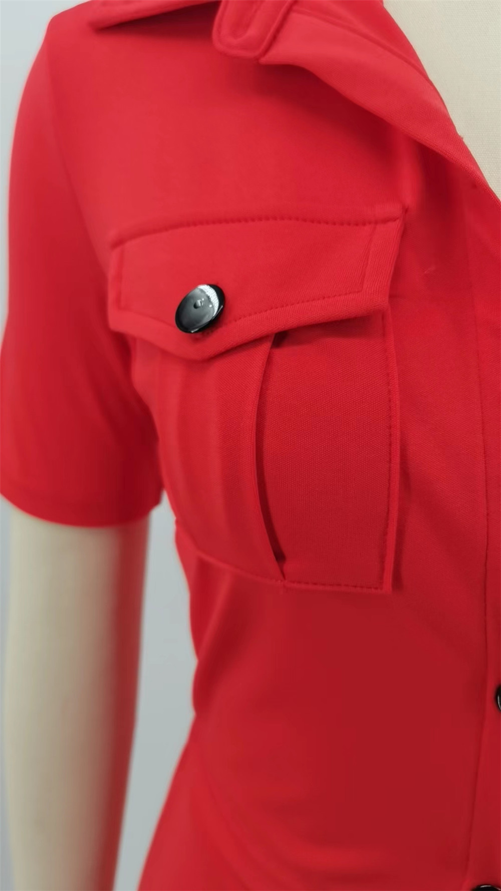 2023 Designer Tracksuits Summer Outfits Women Two Piece Sets Short Sleeve Pocket Shirt and Cargo Shorts Casual Solid Sweatsuits Sportswear Wholesale C