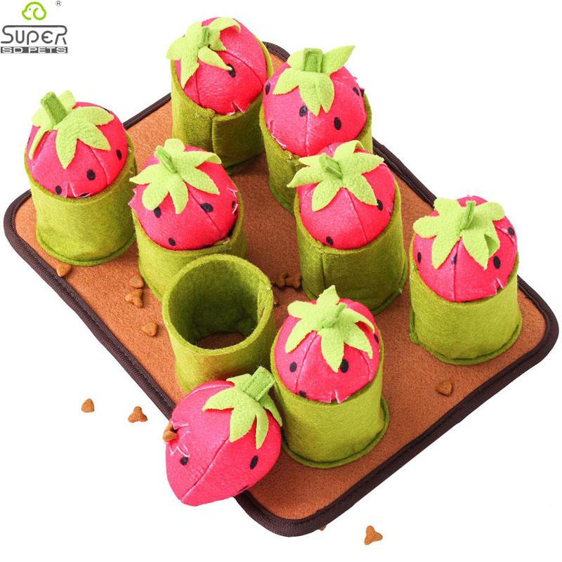 Chews Pet Snuffle Mat for Dogs Strawberry Mat Nosework Feeding Toys with Squeaky Slow Feeder Interactive Dog Puzzle Toys
Chews Pet Snuffle Mat for Dogs Strawberry Mat Nosework Feeding Toys with Squeaky Slow Feeder Interactive Dog Puzzle Toys
