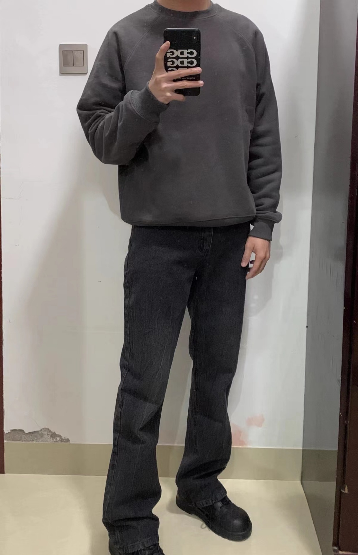 Original Vintage Washed Jeans Men Flare Jeans for Men Vibe Denim jeans Fashion Loose Men Hiphop Streetwear Kenijima Loose Causal jeans