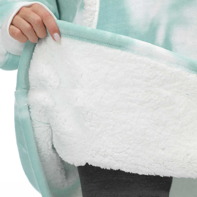 Super fun hoodie Sweatshirt Goddess exclusive winter wool wearable with sleeves hoodie undershirt women's clothing Moletom Feminino L231128