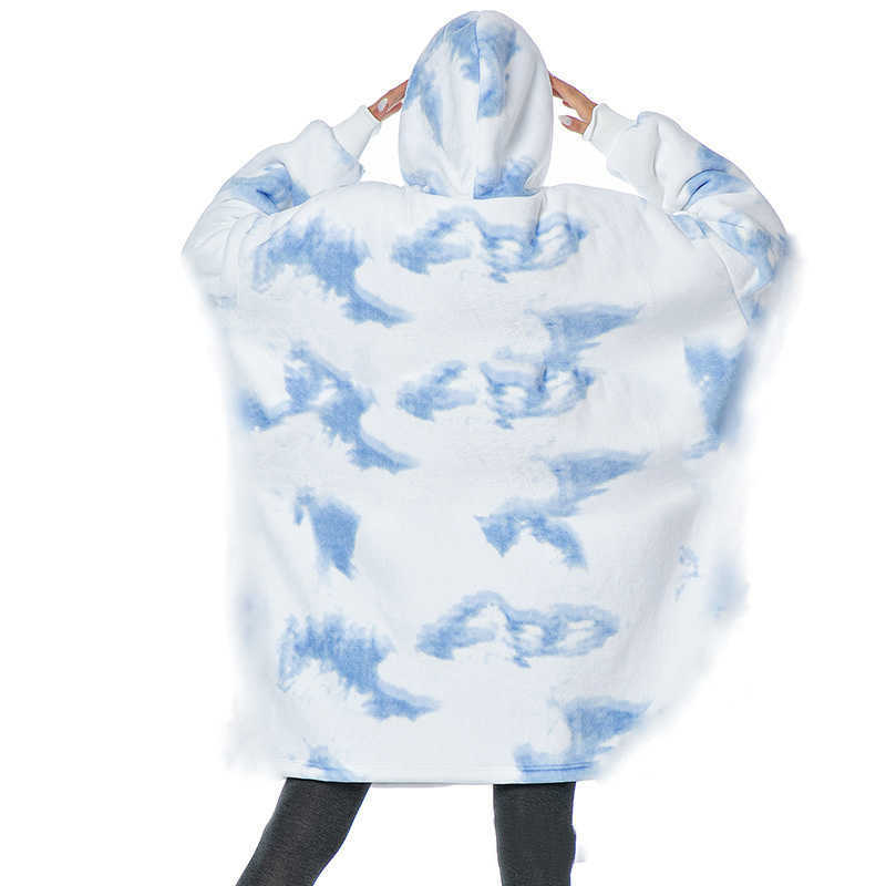 Super fun hoodie Sweatshirt Goddess exclusive winter wool wearable with sleeves hoodie undershirt women's clothing Moletom Feminino L231128