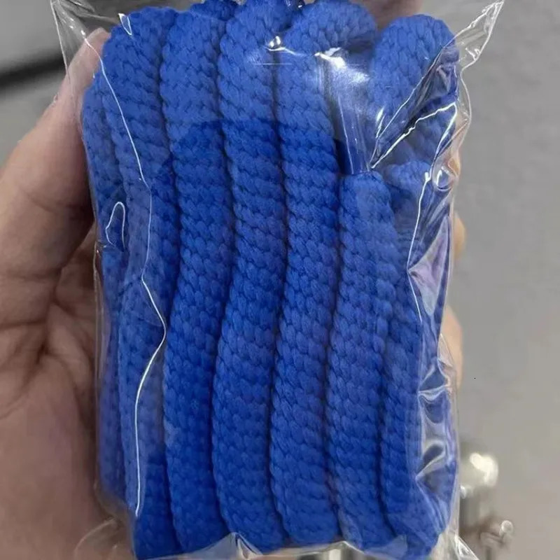 Shoe Parts Accessories Bold 1 cm thread Round Shoelaces Canvas White Shoes lace Men Fshion INS Casual Sports Skateboard Bread 231127