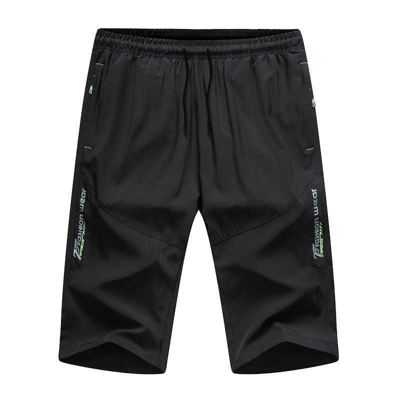 Men's Pants Capris Men's Summer Shorts Loose Fashion Brand Big Shorts Straight Leg Sports Outwear Ice Silk Thin Casual Pantsup