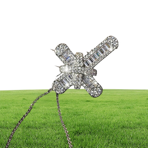 Chains Gorgeous 925 Sterling Silver Bridal Wedding Necklaces es Full Brilliant Cubic Zirconia Fashion Versatile Jewelry For Women