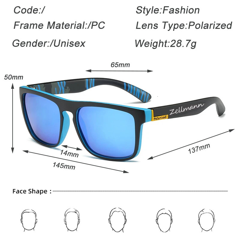 Outdoor Eyewear Fashion Polarized Sunglasses Color Changing Men Sports Cycling Road Mountain Bike Glasses 231127