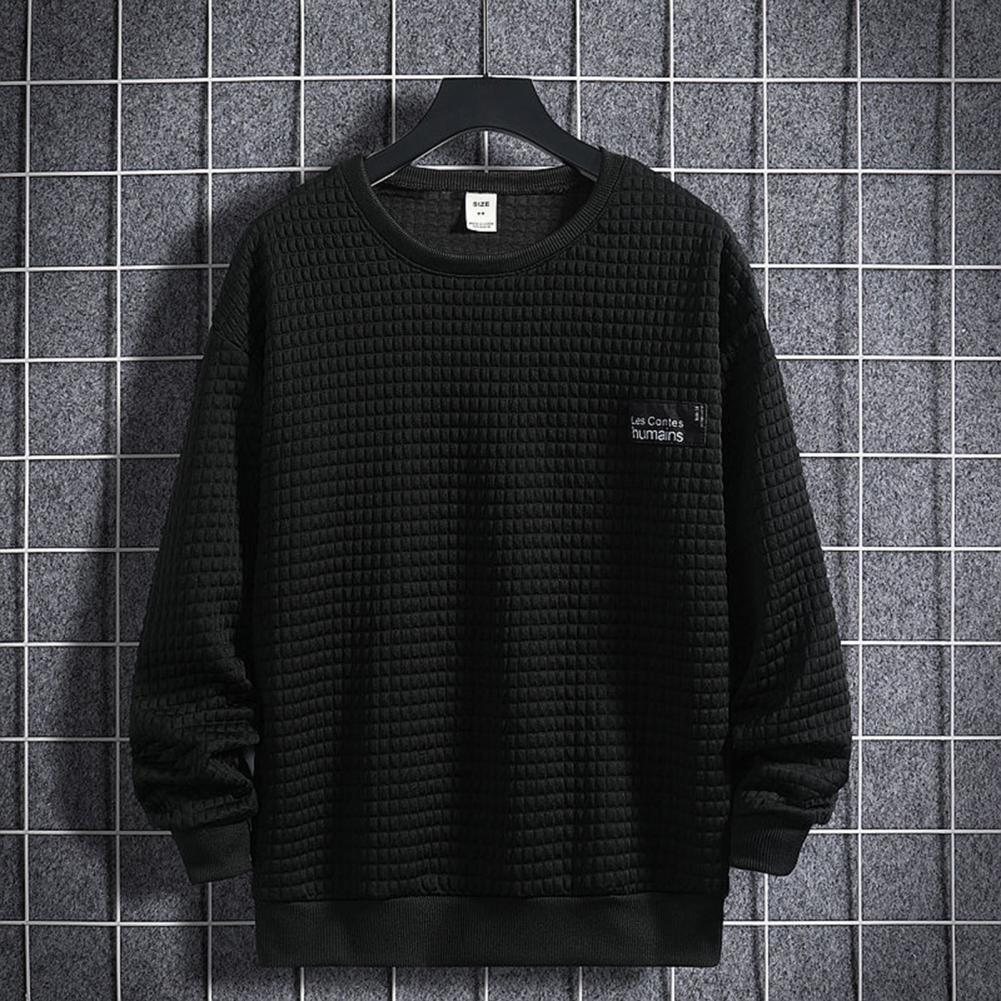 Men's Tracksuits Autumn Men Sportswear Set Men Top Pants Solid Color Loose Round Neck Drawstring Two Piece Set Classic Men Sweatshirt Sweatpants 