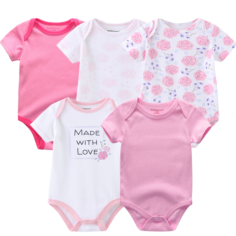 Rompers Baby Girls bodysuits short Sleeve cotton Bunny overalls infantis clothes born boys baby Roupas de bebe outfit clothing 230427