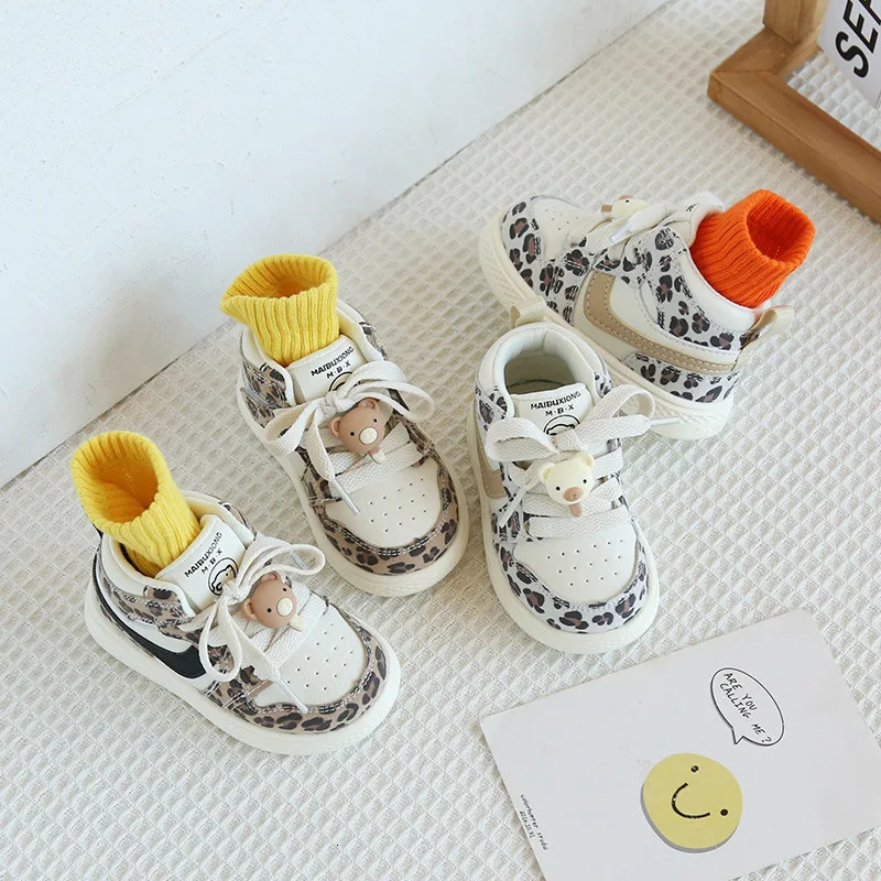 Boots Boys High Top Board Shoes for Toddlers Girls Casual Baby Childrens Single Spring and Autumn Sports 231127