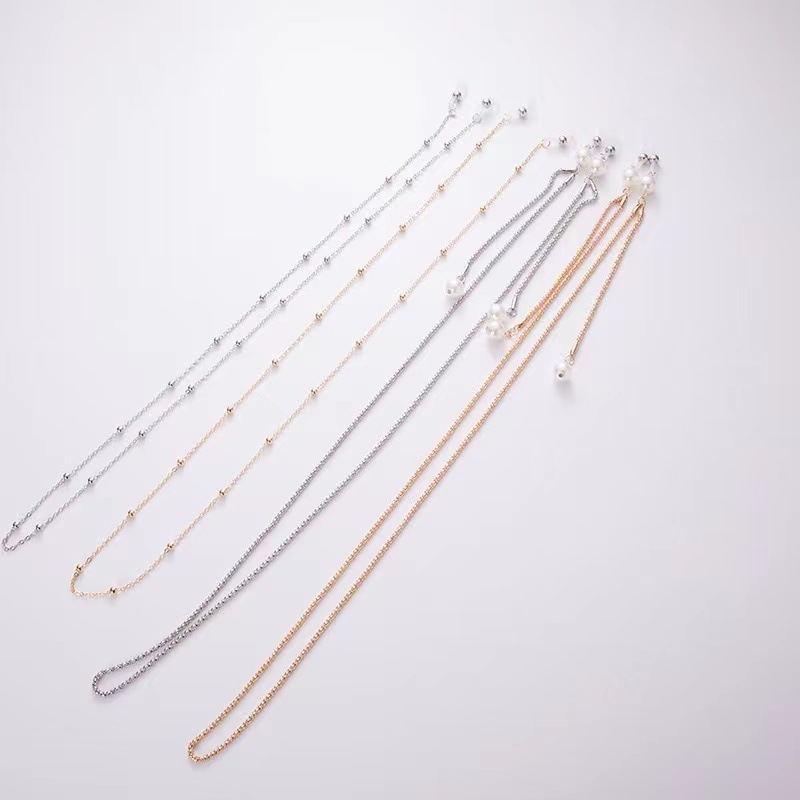 Fashionable Gold Silver Eyeglasses Chains for Women Men Sunglasses Neck Strap Reading Glasses Chain Holder Chain Rope Eyeglass Strap Eyewear Accessori