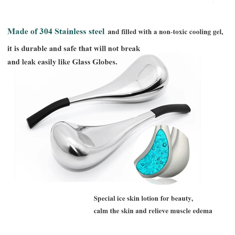 Full Body Massager Face Skin Cryo Sticks Ice Cooling Roller Tool Cooling Massage Beauty Spa Globes For Neck Eye Anti Puff Anti Aging Treatment Wand 23