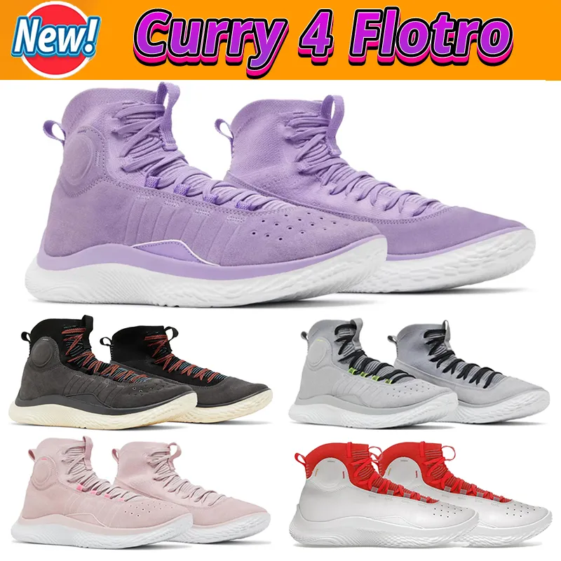 Curry 4 Flotro mnes Basketball Shoes Vivid Lilac Grey Black White Red Pink Grey Knit Panel Suede sports trainers prevalent men Outdoor Designer sneakers
Curry 4 Flotro mnes Basketball Shoes Vivid Lilac Grey Black White Red Pink Grey Knit Panel Suede sports trainers prevalent men Outdoor Designer sneakers
