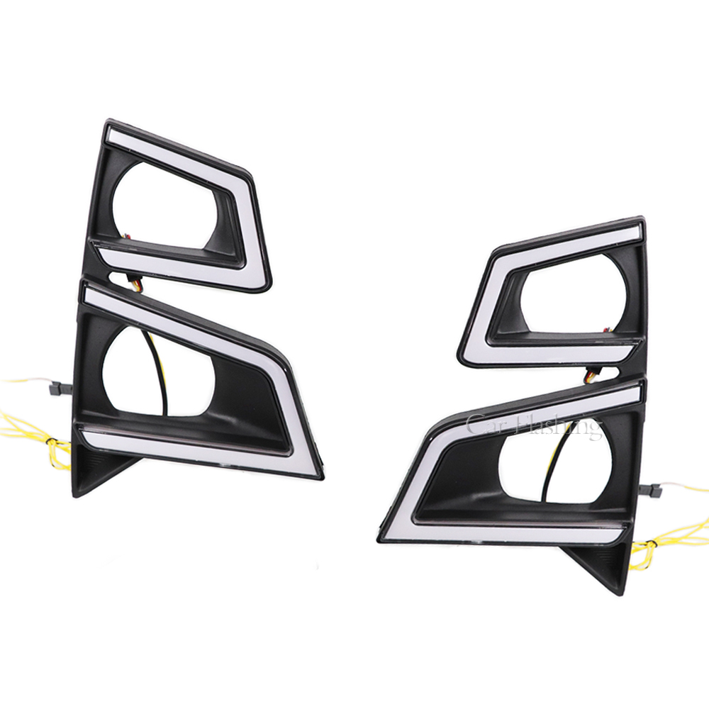 2PCS For ISUZU D-max Pickup 2020 2021 2022 Turn Signal Waterproof Car Lamp DRL LED Daytime Running Light Fog Lamp