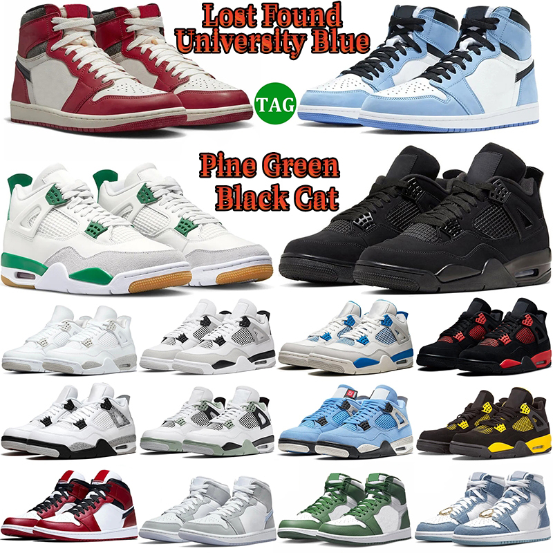Top OG 1s 4s Basketball Shoes Mens Womens 1s Lost and Found Unversity Blue Fearless 4s Pine Green Black Cat Red Thunder Mens Trainers Sports Sneakers With Box, 11
Top OG 1s 4s Basketball Shoes Mens Womens 1s Lost and Found Unversity Blue Fearless 4s Pine Green Black Cat Red Thunder Mens Trainers Sports Sneakers With Box, 11