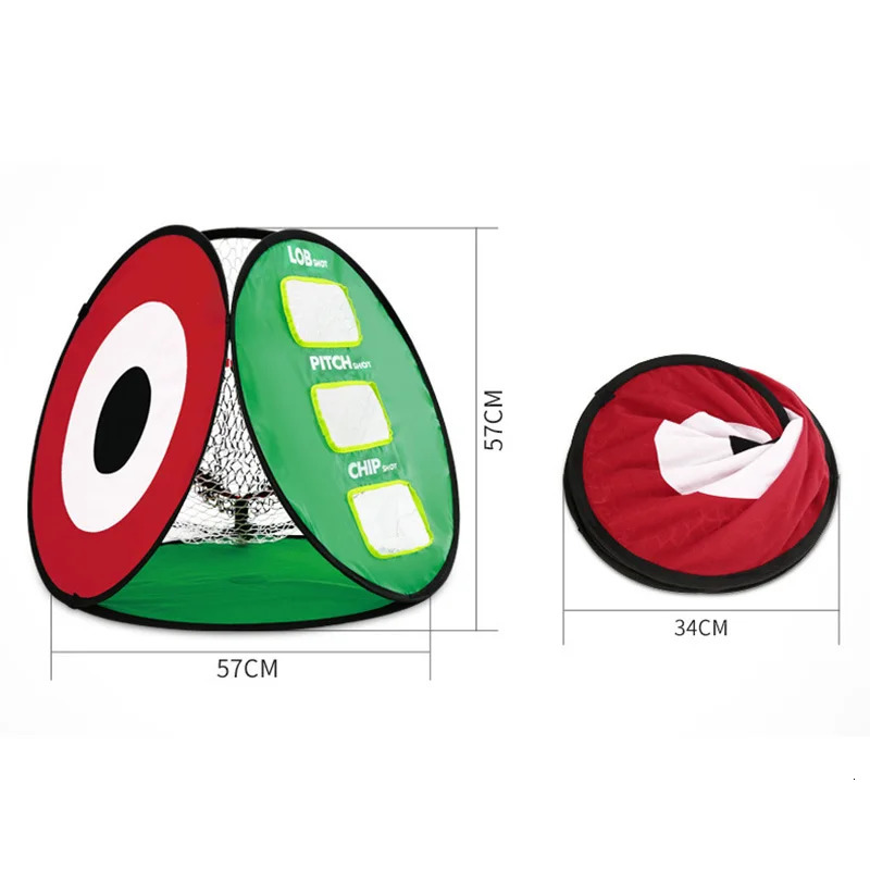 Other Golf Products PGM Golf Chipping Net Swing Trainer Indoor Outdoor Chipping Pitching Cage Mat Golf Practice Net Portable 3 Golf Soft Ball LXW021 2