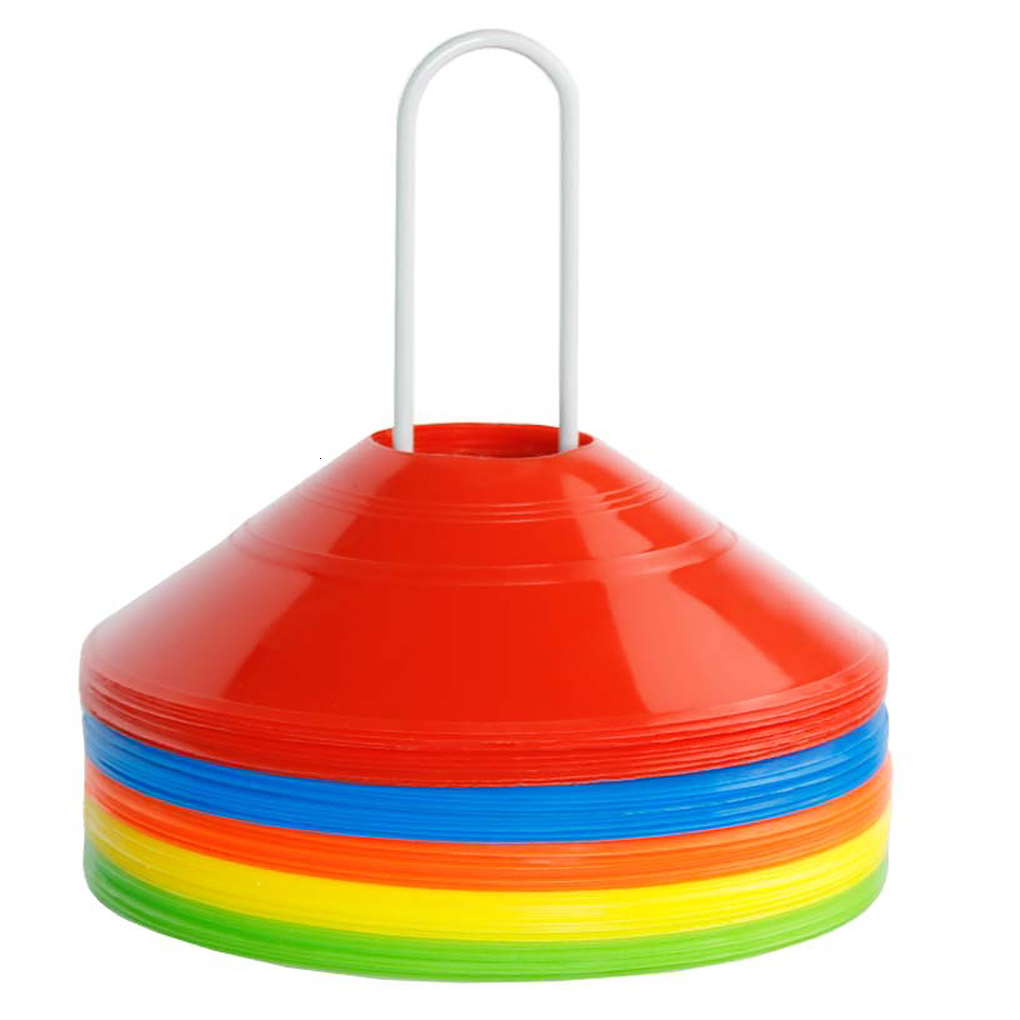 Balls 25 Pieces Football Disc Soccer Track Filed Marking Cones Outdoor Baseball Skateboard Training Exercise Beginners 230428