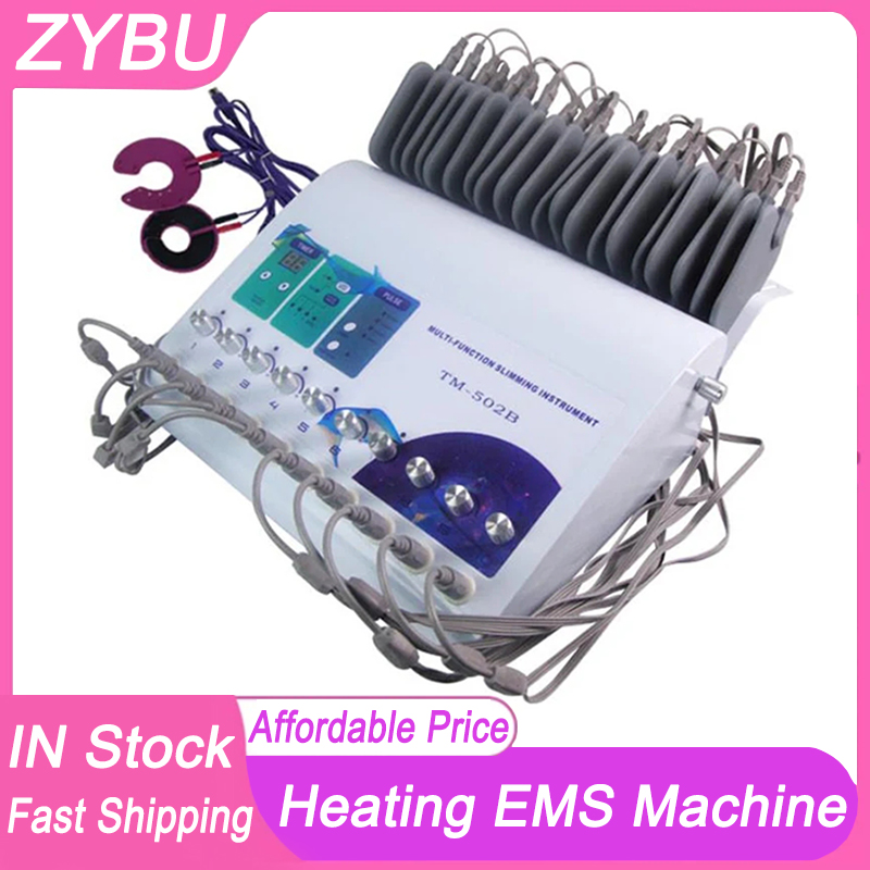 Physical EMS Muscle Stimulator Body Fitness Weight Fat Loss Electrotherapy Slimming Machine With Infrared Heating Micro Current Body Contouring Breast