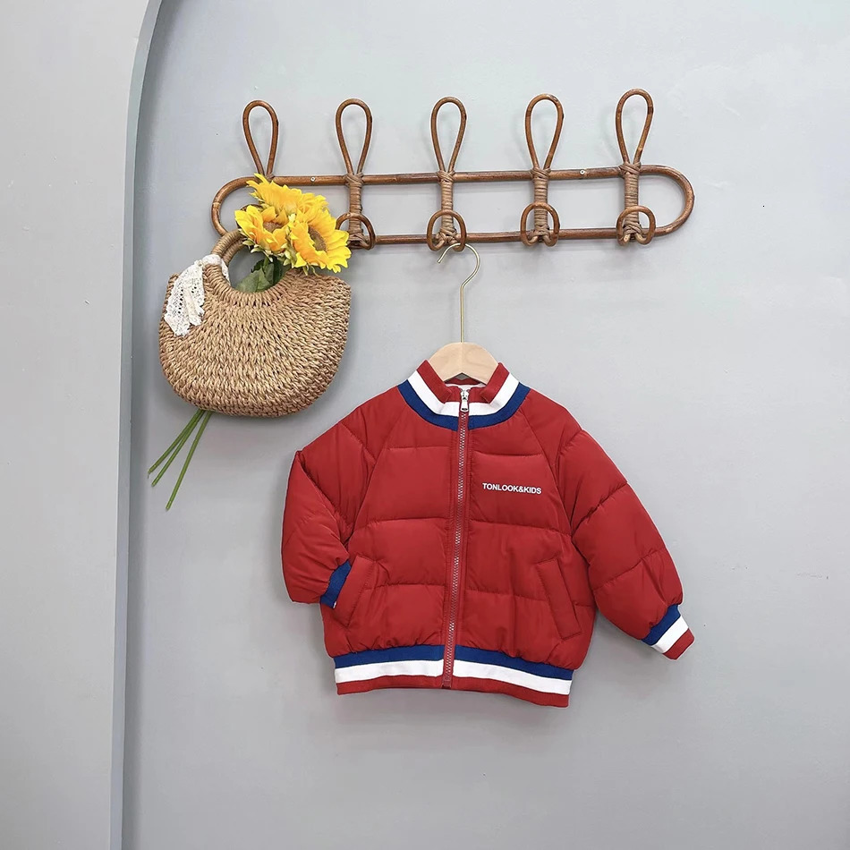 Down Coat Children Cartoons Cotton padded Clothes Fashion Baseball Jacket Boys Girls Outdoors Cotton Baby Sports Warm 231128