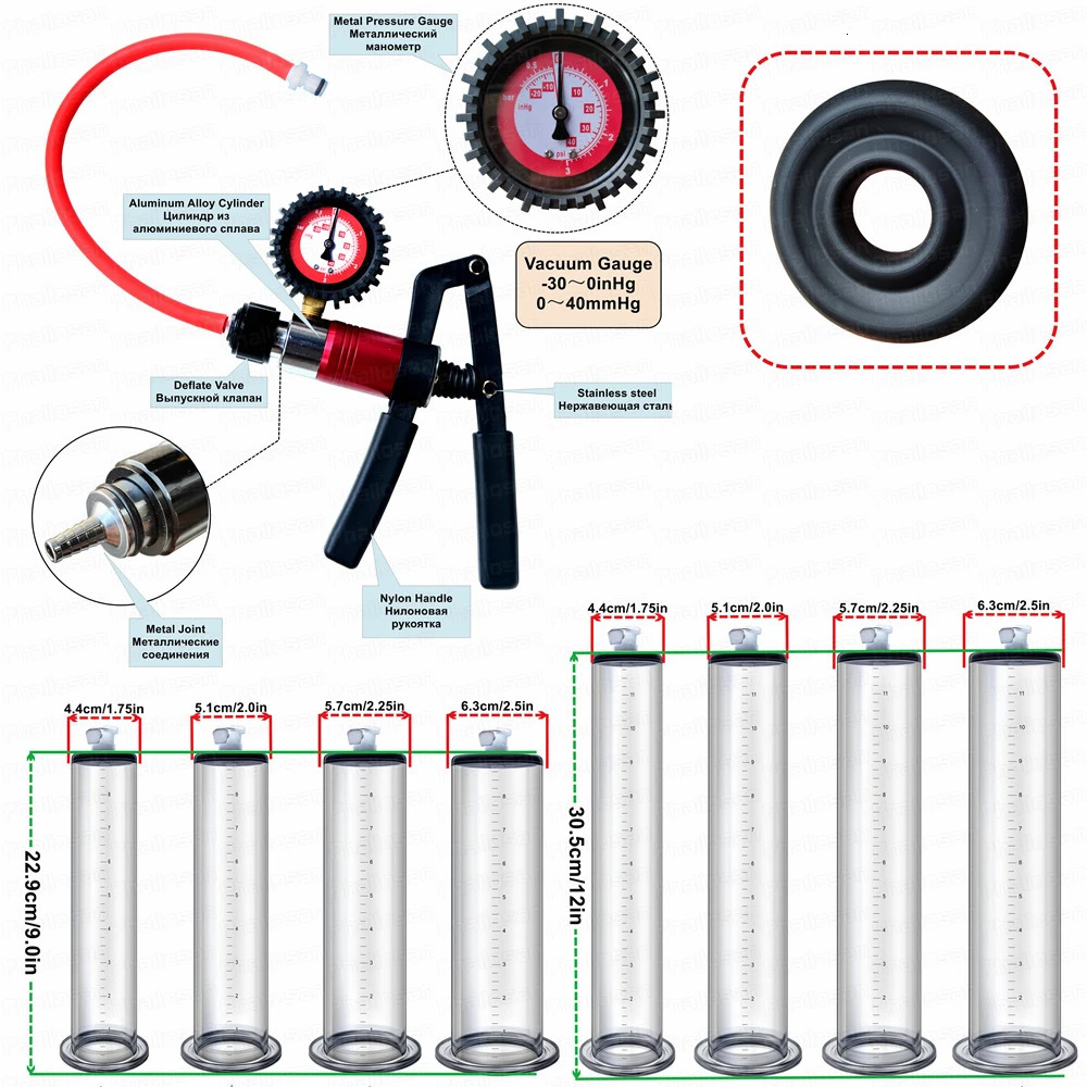Pump Toys Acrylic Penis Pump Vacuum Pump Manual Penis Enlarger Adults Sex Product Male Masturbation Penis Extender Trainer Sex Toy For Men 231128 - view 7