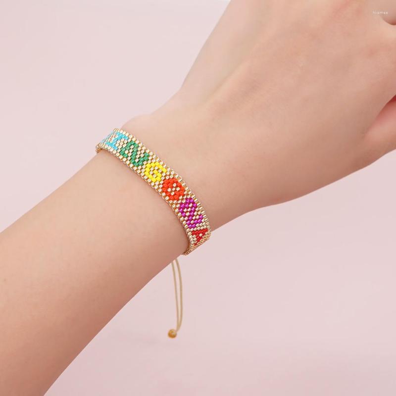 Link Bracelets Go2boho Design Miyuki Fashion Color The Letter Jewellery Bead Pulsera Bohemian Jewelry Bracelet
Link Bracelets Go2boho Design Miyuki Fashion Color The Letter Jewellery Bead Pulsera Bohemian Jewelry Bracelet