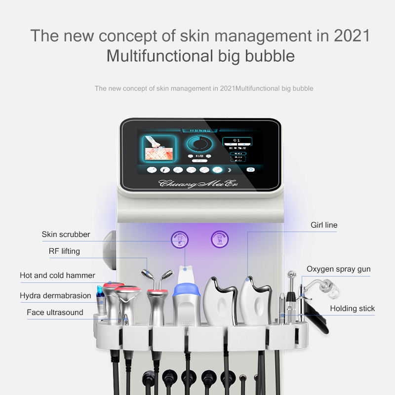 Multifunction 9 in 1 Beauty Dermabrasion Aqua Peeling Beauty Machine Beauty Beauty Beauty Cleaning Water Oxygen Beauty Machine