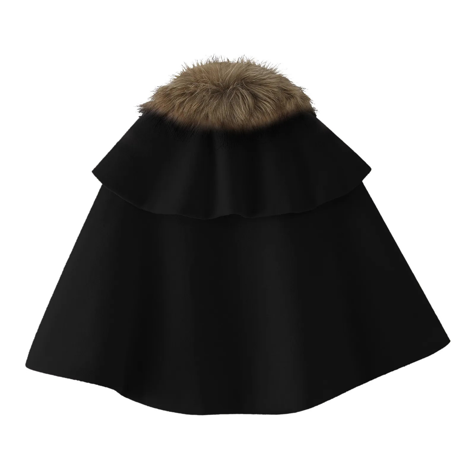 Jackets Winter Kids Girls Coat Jacket Soild Toddler Outwear Windproof Warm Cloak Cape 231128