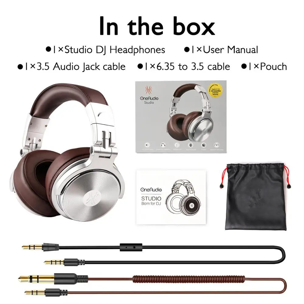 Headsets Oneodio Pro 30 Professional Studio DJ Headphones With Microphone Over Ear Wired Earphones HiFi Monitors Foldable Gaming Headset 231128