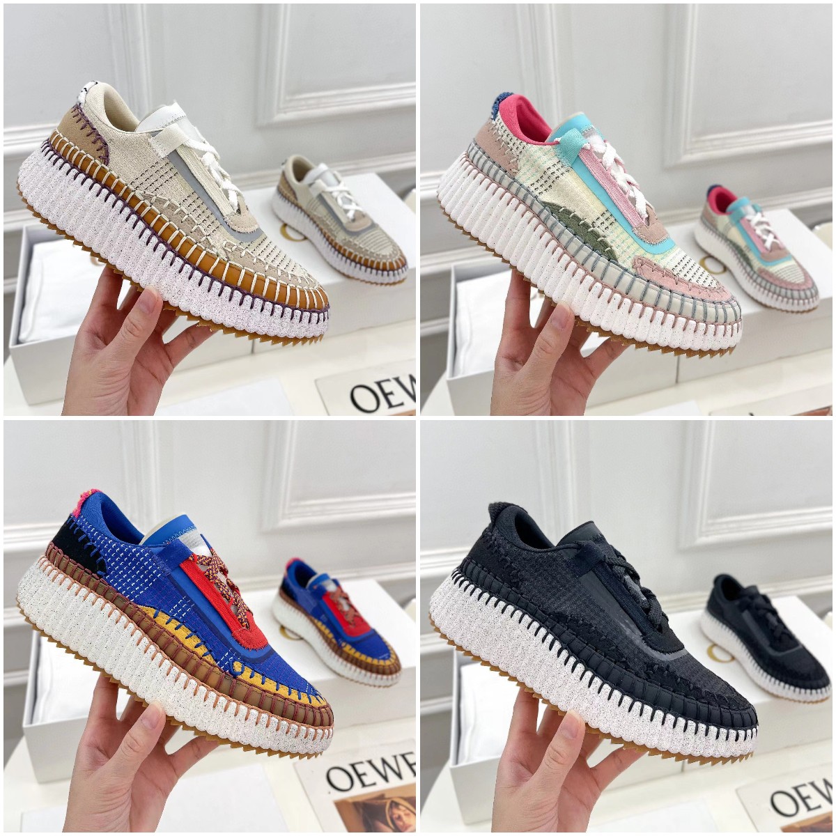 Designer Women Casual Shoes Nama Sneakers Summer New Pattern Postage Canvas Rainbow Sneaker Running Sports Shoe Recycled Mesh Fabric Size 35-42, Color 6
Designer Women Casual Shoes Nama Sneakers Summer New Pattern Postage Canvas Rainbow Sneaker Running Sports Shoe Recycled Mesh Fabric Size 35-42, Color 6