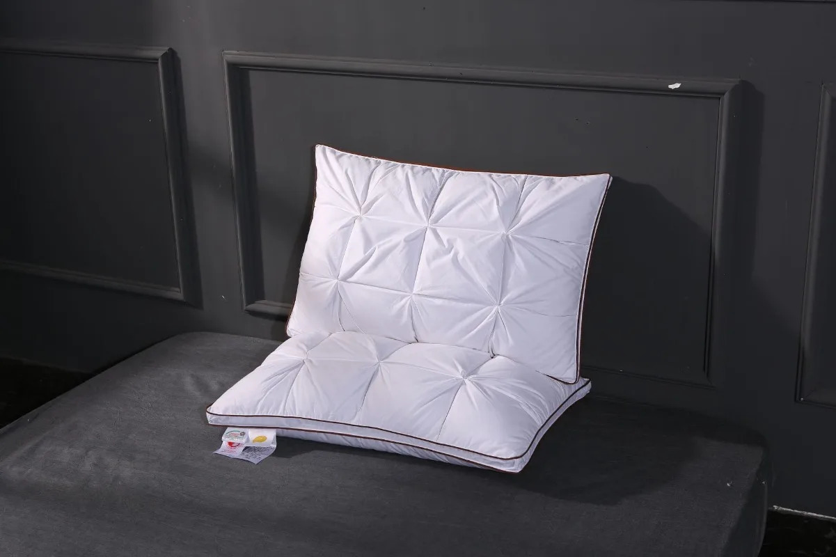 Pillow Soft Pillows White Goose Down Feather Pillows for Sleeping Neck Protection Bed Pillows with 100% Cotton Cover 231129