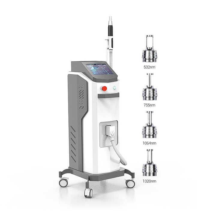 Laser Nd Yag Q-Switched Tattoo Removal Machine Professional Pico Laser 755Nm 755Nm Picosecond Laser Tattoo Removal Black Face Doll