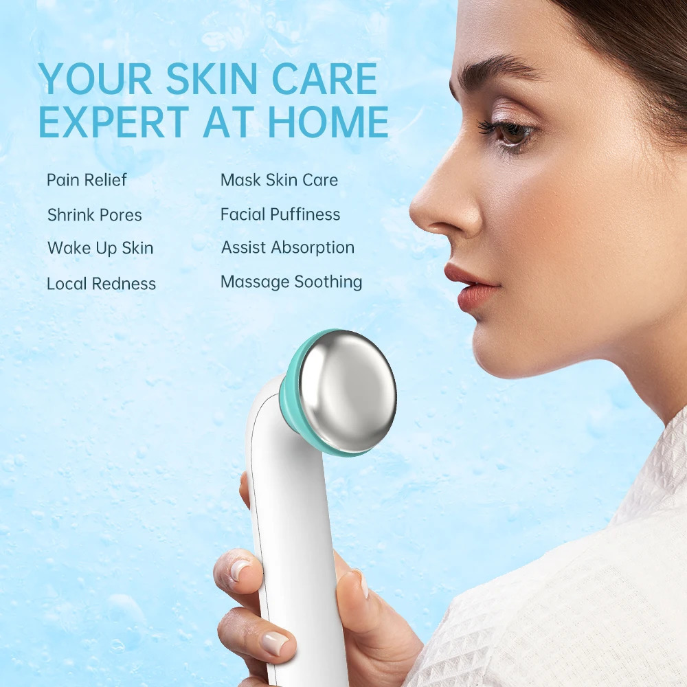 Face Care Devices Ice Roller for Face Eyes Cooler Neck Face Massagers Ice Massage Roller Cooling Derma Stamp Cold Therapy Skincare Tools 231128