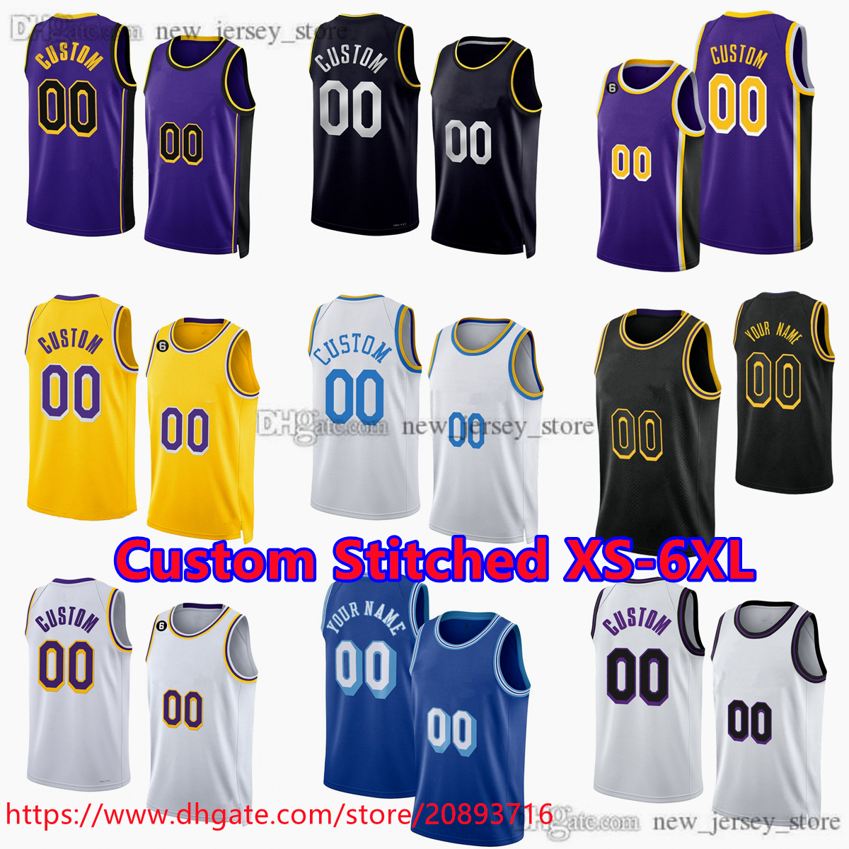 Custom Stitched XS-6XL Basketball Jersey 6James 3Davis 1Russell 5Beasley 12Bamba 28Hachimura 15Reaves 2Vanderbilt 0Harrison 17Schroder, Stitched jersey
Custom Stitched XS-6XL Basketball Jersey 6James 3Davis 1Russell 5Beasley 12Bamba 28Hachimura 15Reaves 2Vanderbilt 0Harrison 17Schroder, Stitched jersey