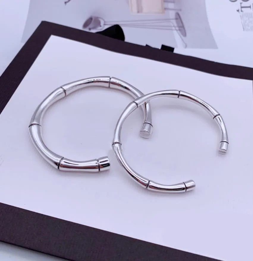 Fashion Designer Silver Bangle Bracelet Women Female Lady Classic Bamboo Bracelets Cuff Party Wedding Anniversary Jewelry Gift With Box
Fashion Designer Silver Bangle Bracelet Women Female Lady Classic Bamboo Bracelets Cuff Party Wedding Anniversary Jewelry Gift With Box