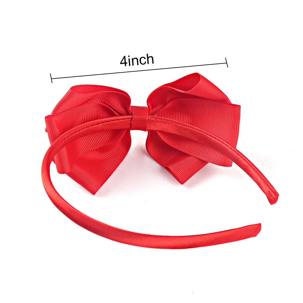 Hair Accessories 20pcs/Lot Girls Solid Hairband grosgrain ribbon Hair Bow Headband Handmade Kids Hair Accessories Birthday Christmas Gift 231124