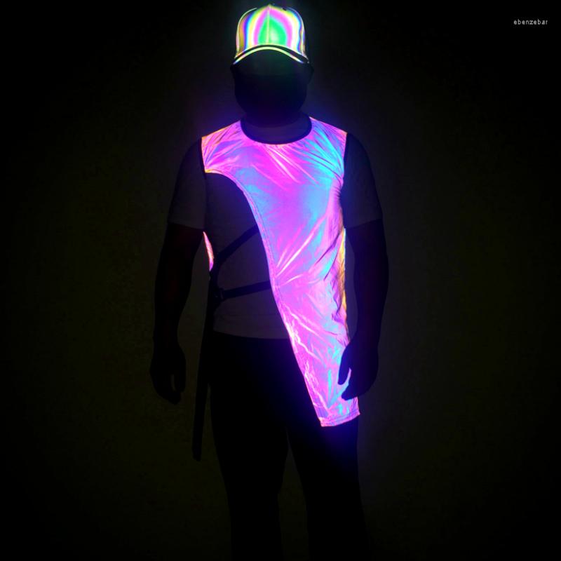 Men' Vests 2023 Irregular Design Techwear Rainbow Color Reflective Vest Men Women Night Club DJ Singer Hip Hop Outfit Waistcoat, Snakeskin
Men' Vests 2023 Irregular Design Techwear Rainbow Color Reflective Vest Men Women Night Club DJ Singer Hip Hop Outfit Waistcoat, Snakeskin