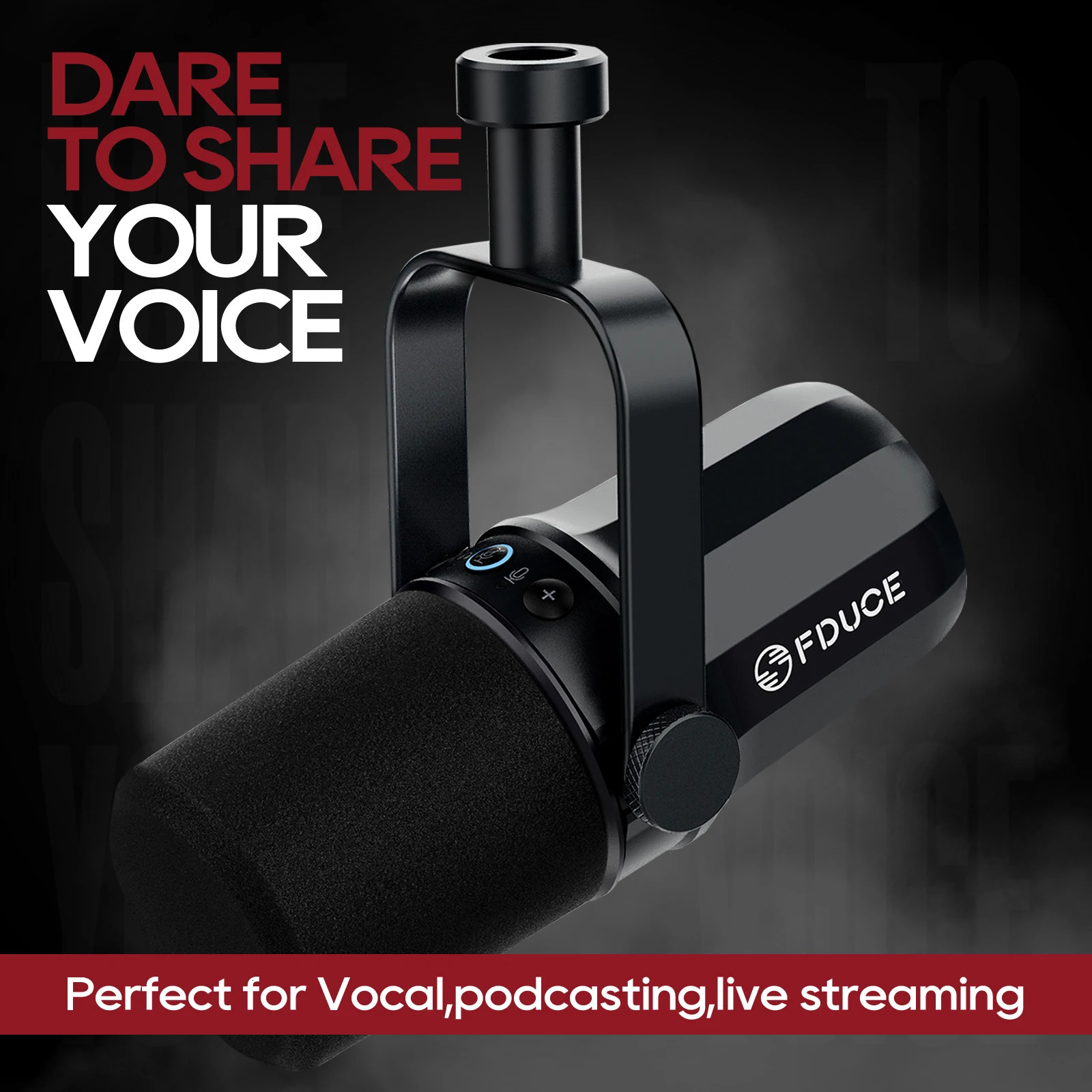 Microphones FDUCE SL40X SL40 USB XLR Dynamic Microphone With Built in Headset Output Sound Insulation For Podcasts Games Live Broadcast 231128